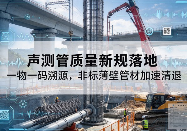 平坝声测管质量新规落地，一物一码溯源，非标薄壁管材加速清退