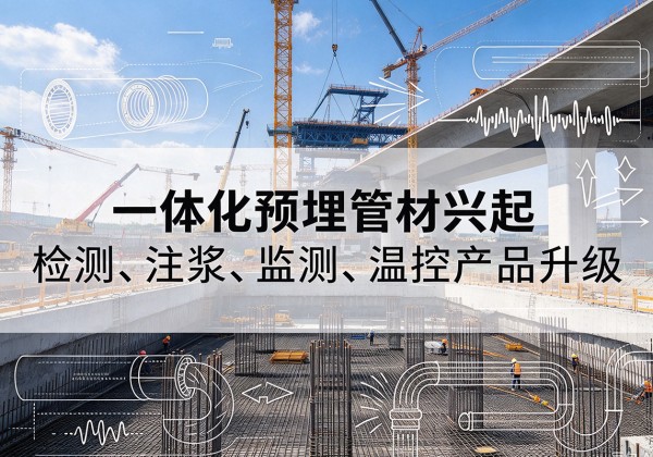 平坝一体化管材产品兴起，声测注浆一体管、多功能预埋管应用增多